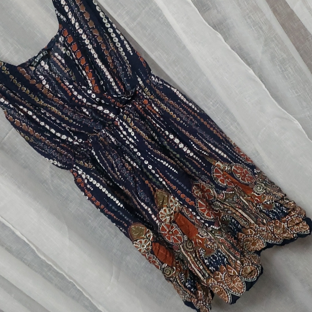 SHEIN xl - Surplice neck tribal dress